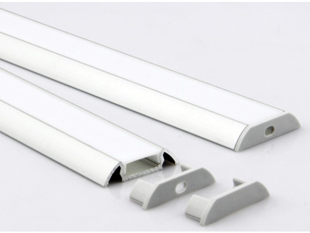 Aluminium Profile for LED Strips - Narrow for Surface Mounting